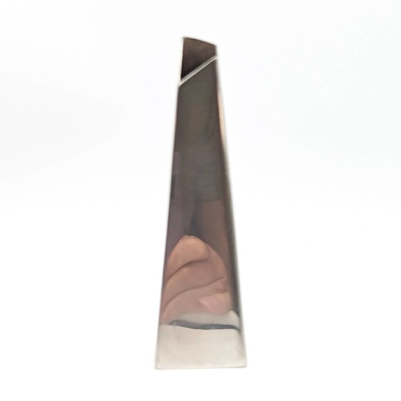 Pewter Crafters of Cape Cod Pewter Vase Small Abstract Post-Modern Vessel - Picture 11 of 13